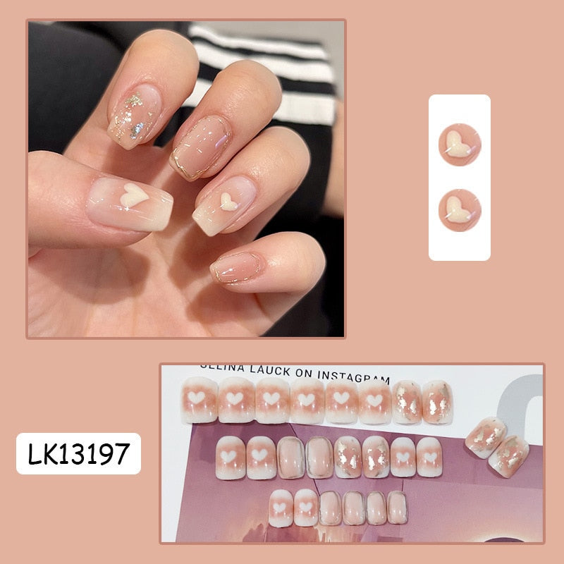 Cute Wearable Press On Nail Art - Orchid Unique