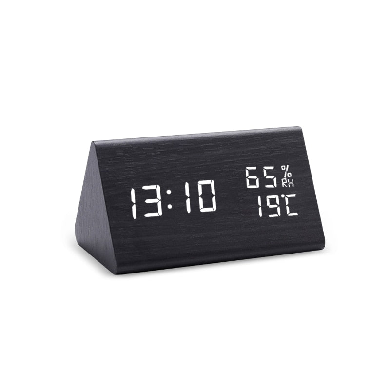 Digital Clock LED Wooden Alarm Clock Table - Orchid Unique