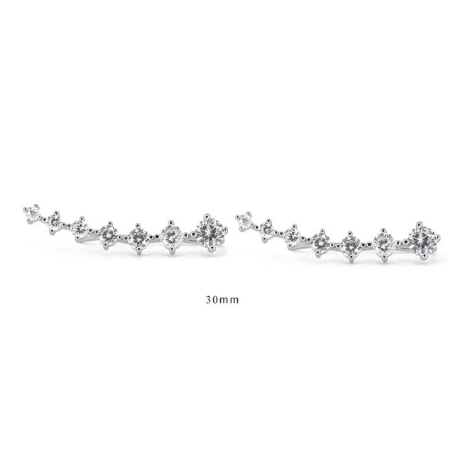 Dainty Earring Climber - Orchid Unique