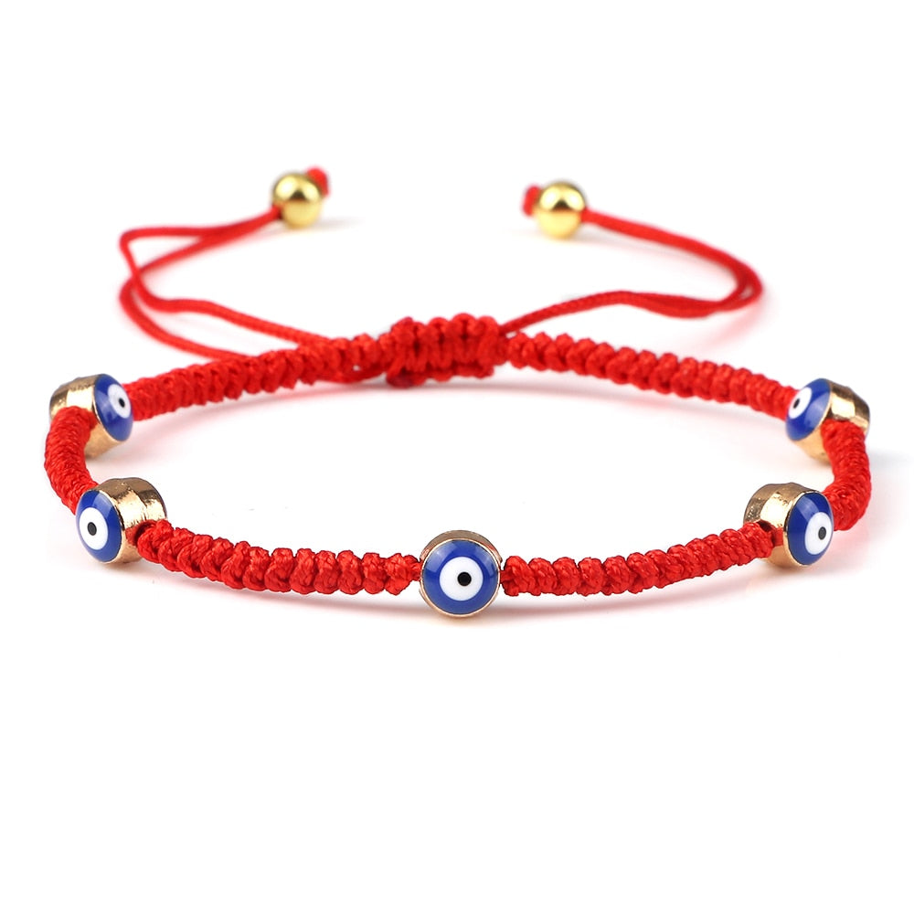 Evil Eye Braided Bracelet - Orchid Unique
