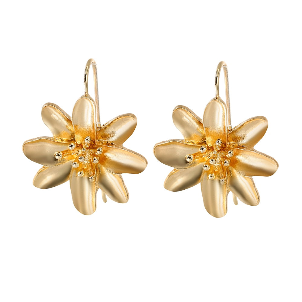 Trendy Attractive Big Earrings - Orchid Unique