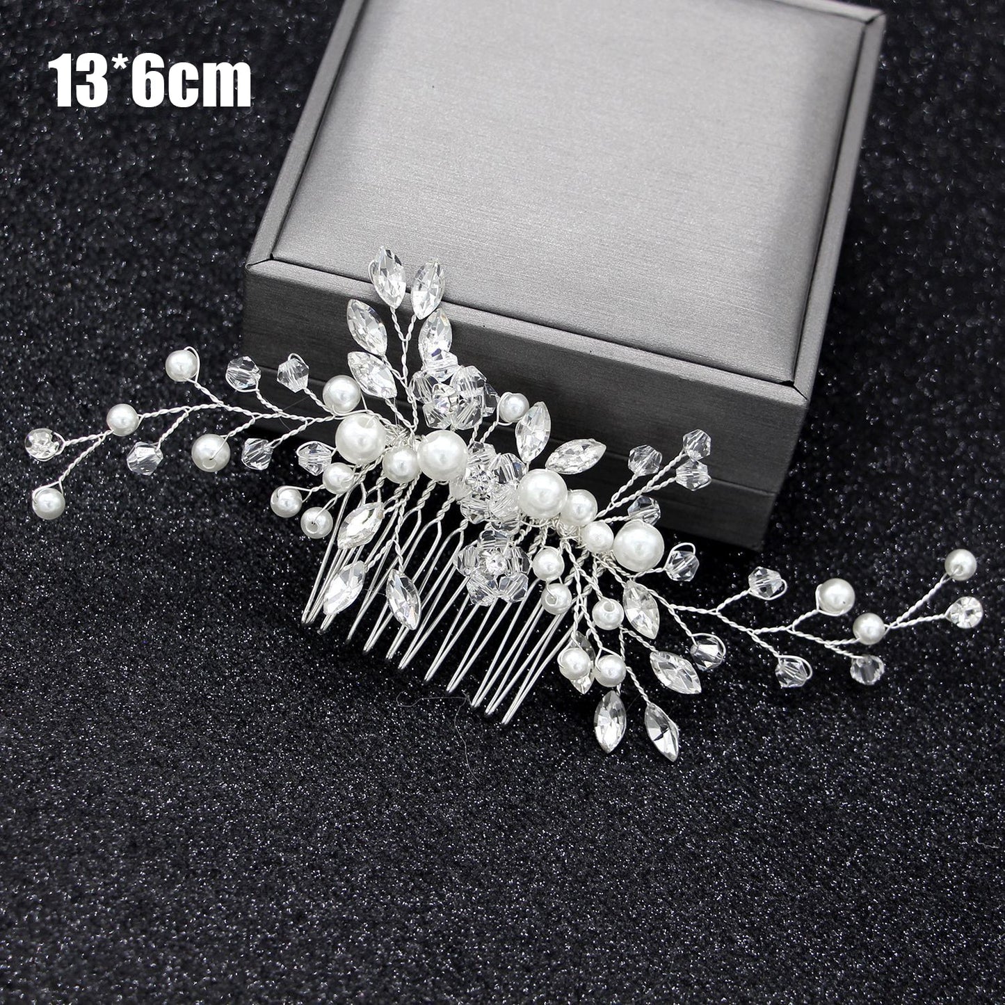 Elegant Crystal Wedding Hair Combs - Orchid Unique