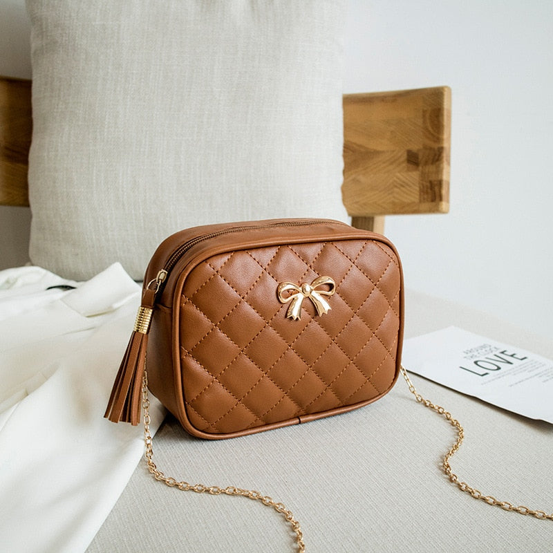 Tassel Small Messenger Crossbody Bags - Orchid Unique