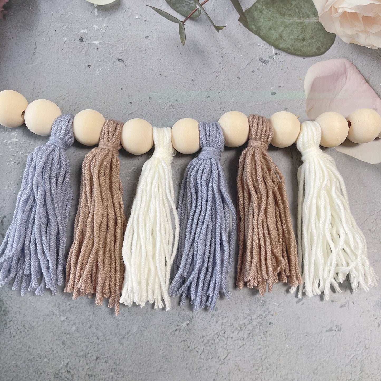 Boho Tassel Wooden Beads - Orchid Unique
