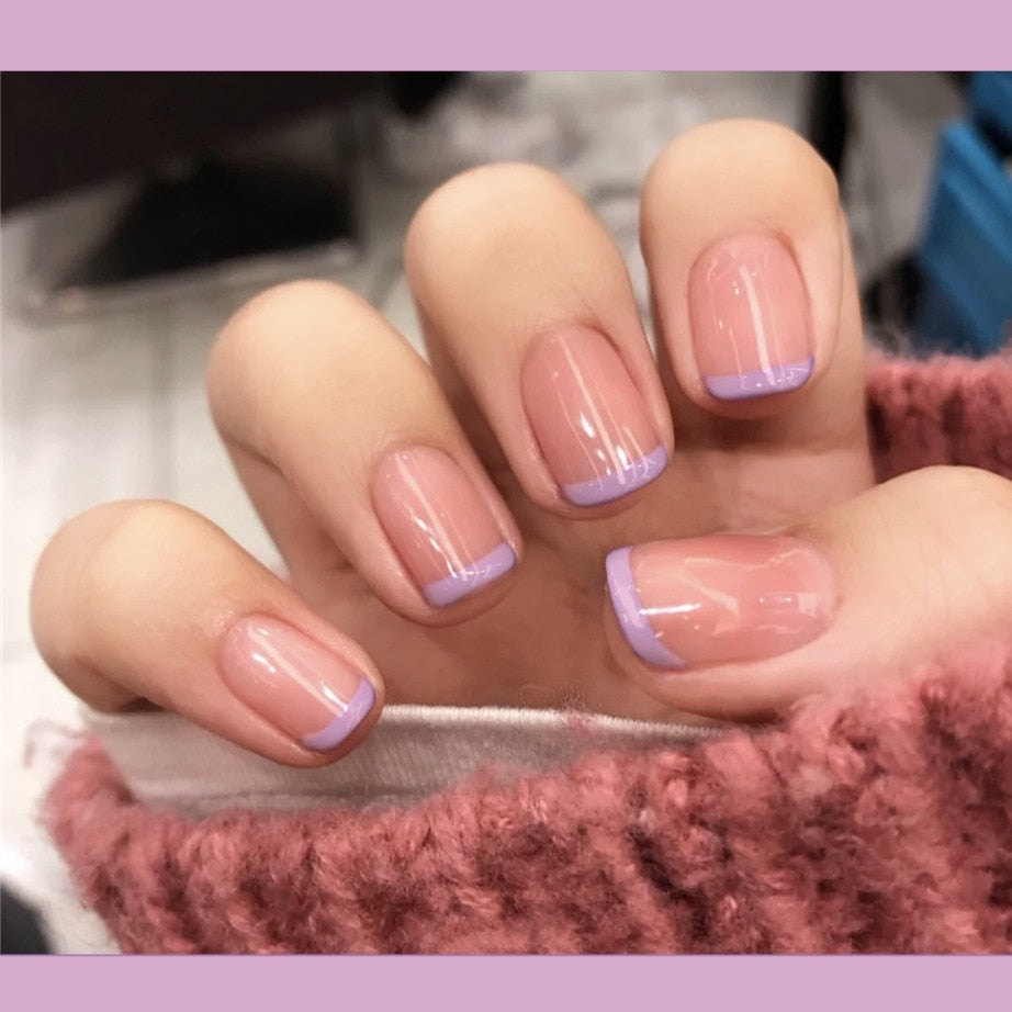 Charming Detachable Finished Fingernails - Orchid Unique