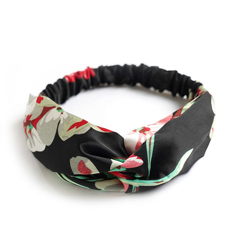 Vintage Cross Knot Elastic Hairbands - Orchid Unique