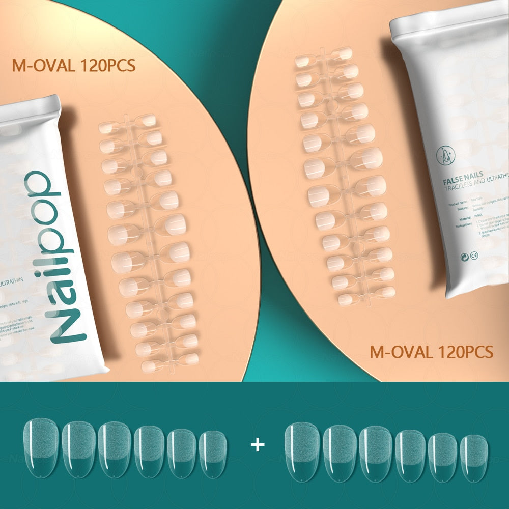 Press on False Nails - Orchid Unique