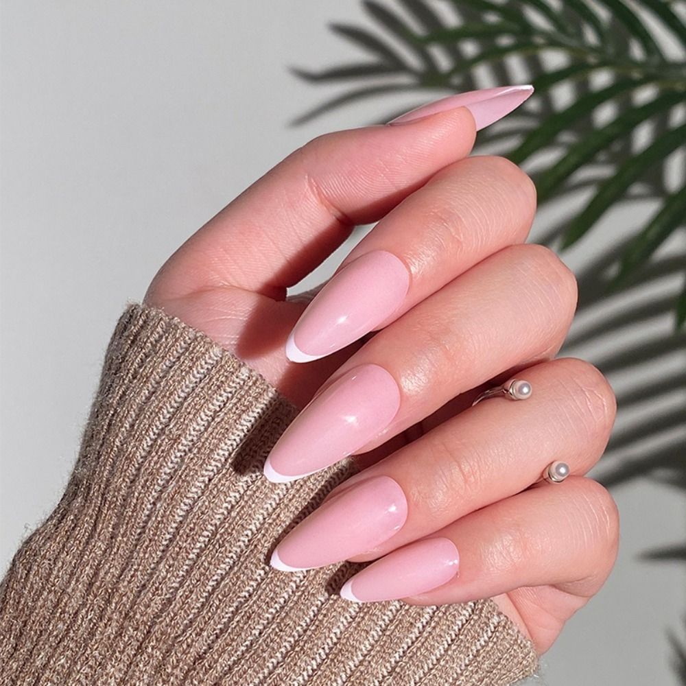 Almond Shape Fake Nails - Orchid Unique