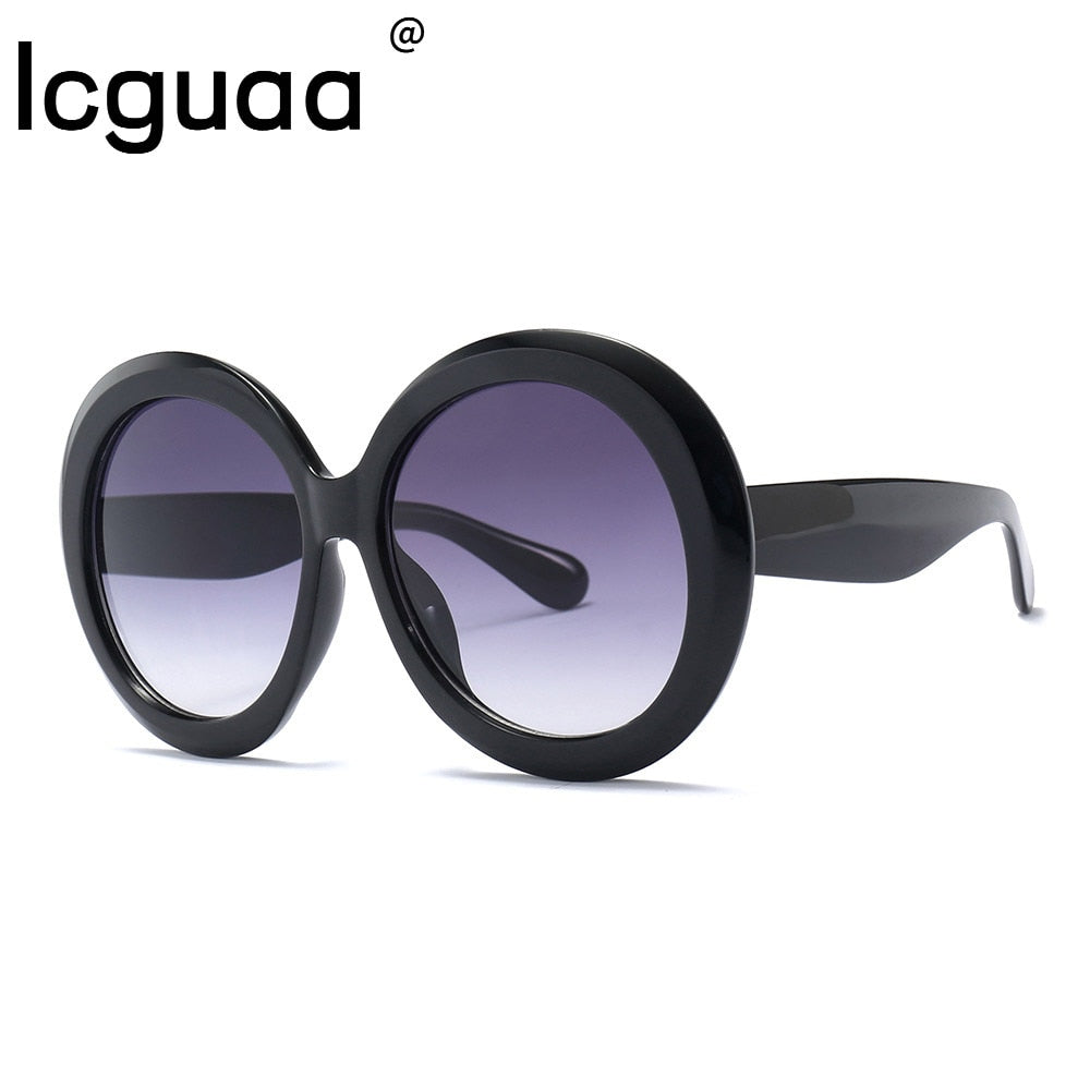 Oversized Unisex Round Sunglasses - Orchid Unique