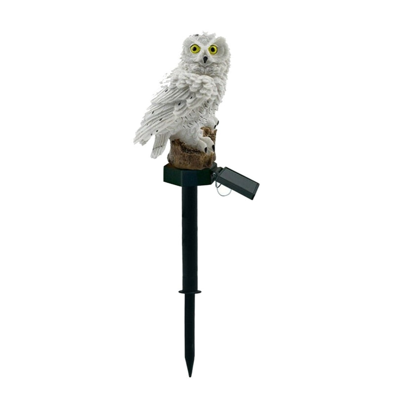 Garden Lights Owl Solar Lamp - Orchid Unique