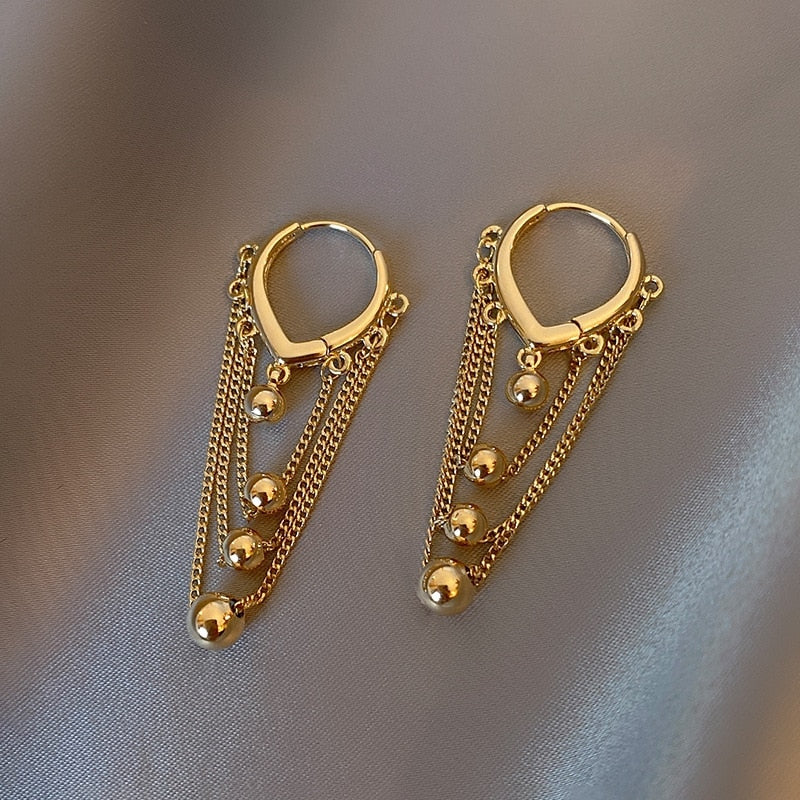 Crystal  Flower Pendant Earrings - Orchid Unique
