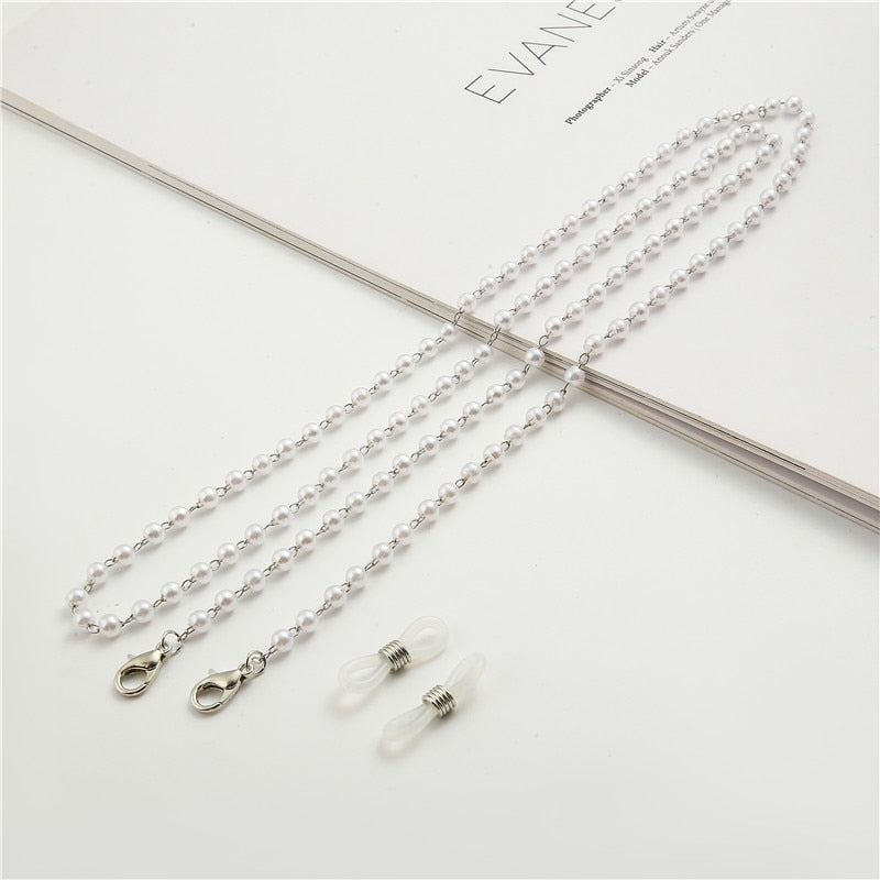 Pearl Beaded Trendy Eyeglasses Chains - Orchid Unique