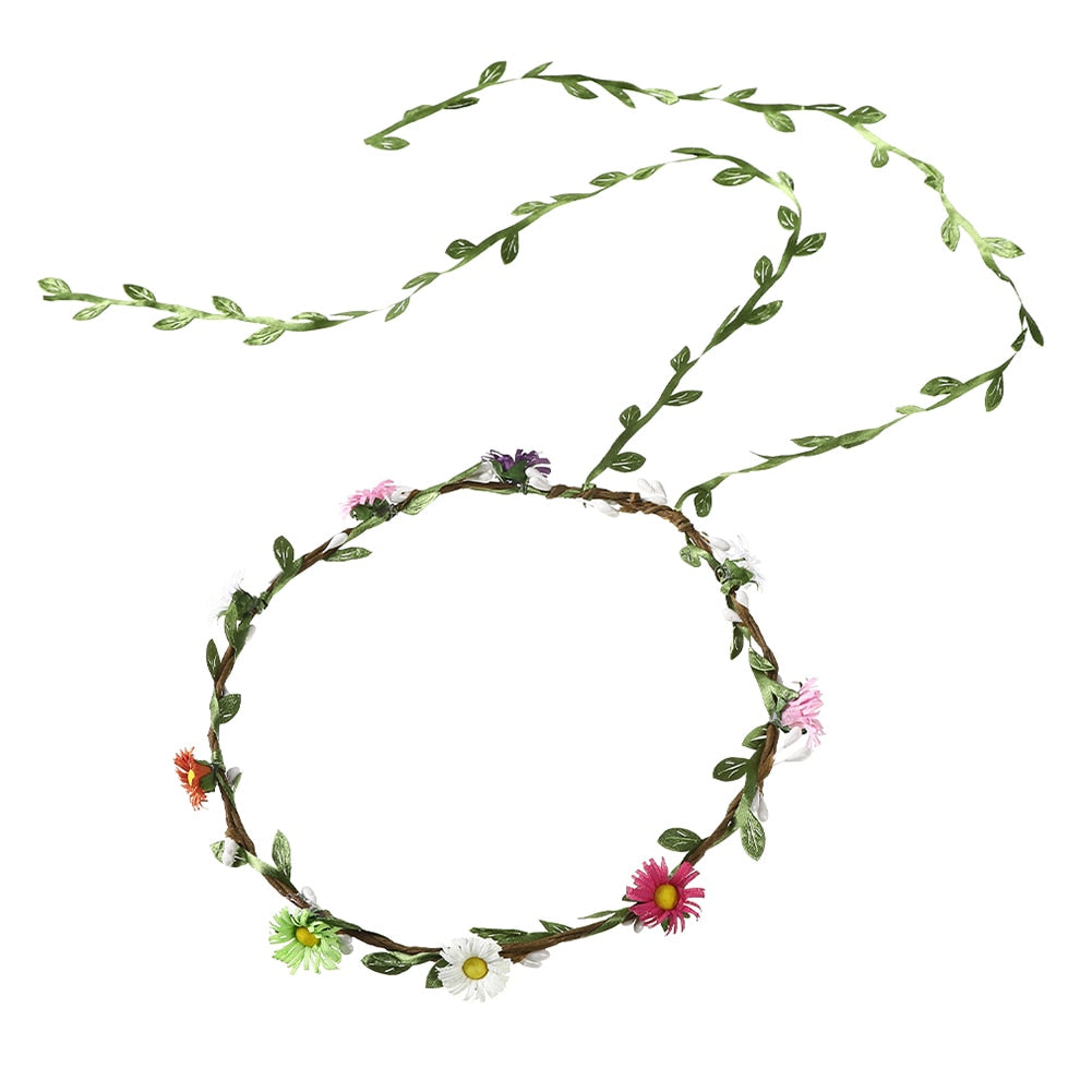 Molans Spring Bohemian Flower Crowns - Orchid Unique