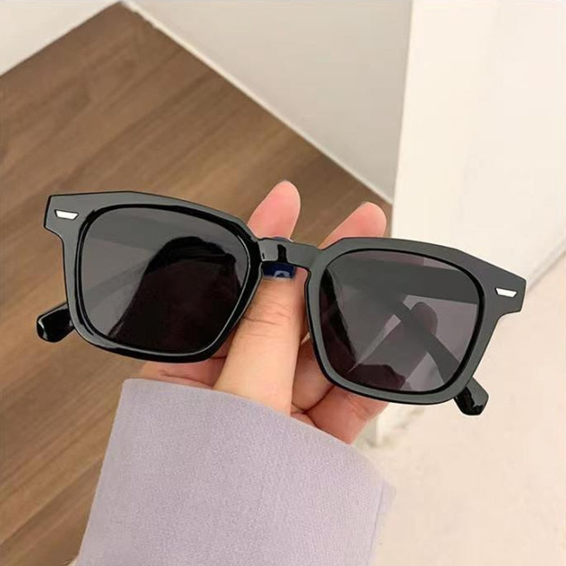 OIMG New Unisex Rectangle Vintage Sunglasses 2022 Fashion Design Retro Sun Glasses Female Lady Eyeglass Cat Eye Casual Goggles - Orchid Unique