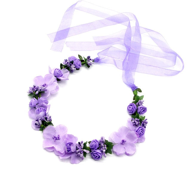 Spring Bohemian Pearl Crowns - Orchid Unique