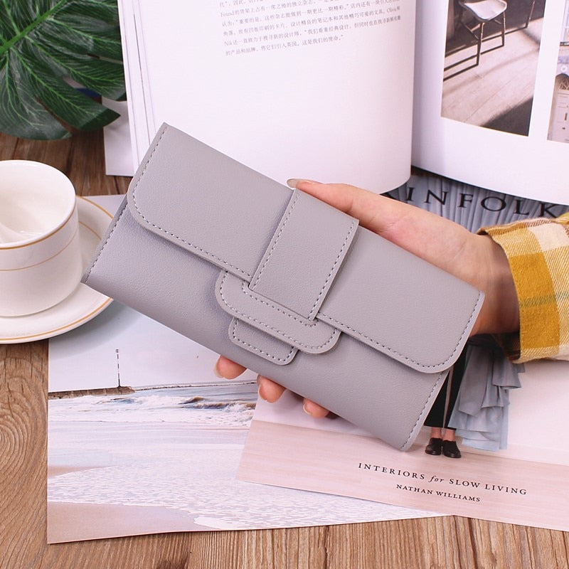 Long Hasp Fold-over Wallet - Orchid Unique