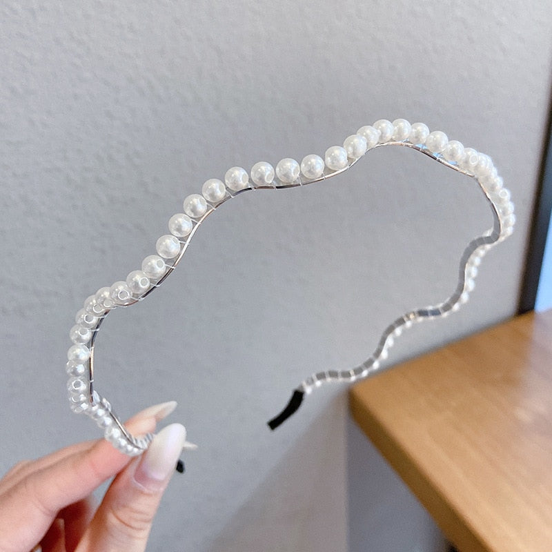 New Full Pearls Hair Bands - Orchid Unique