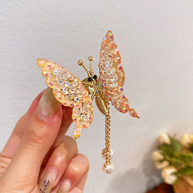 New Cute Moving Butterfly Hairpin - Orchid Unique