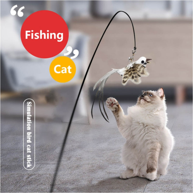 Simulation Bird Interactive Funny Stick Toy - Orchid Unique