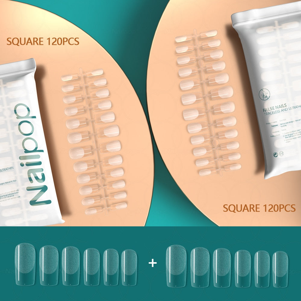 Press on False Nails - Orchid Unique