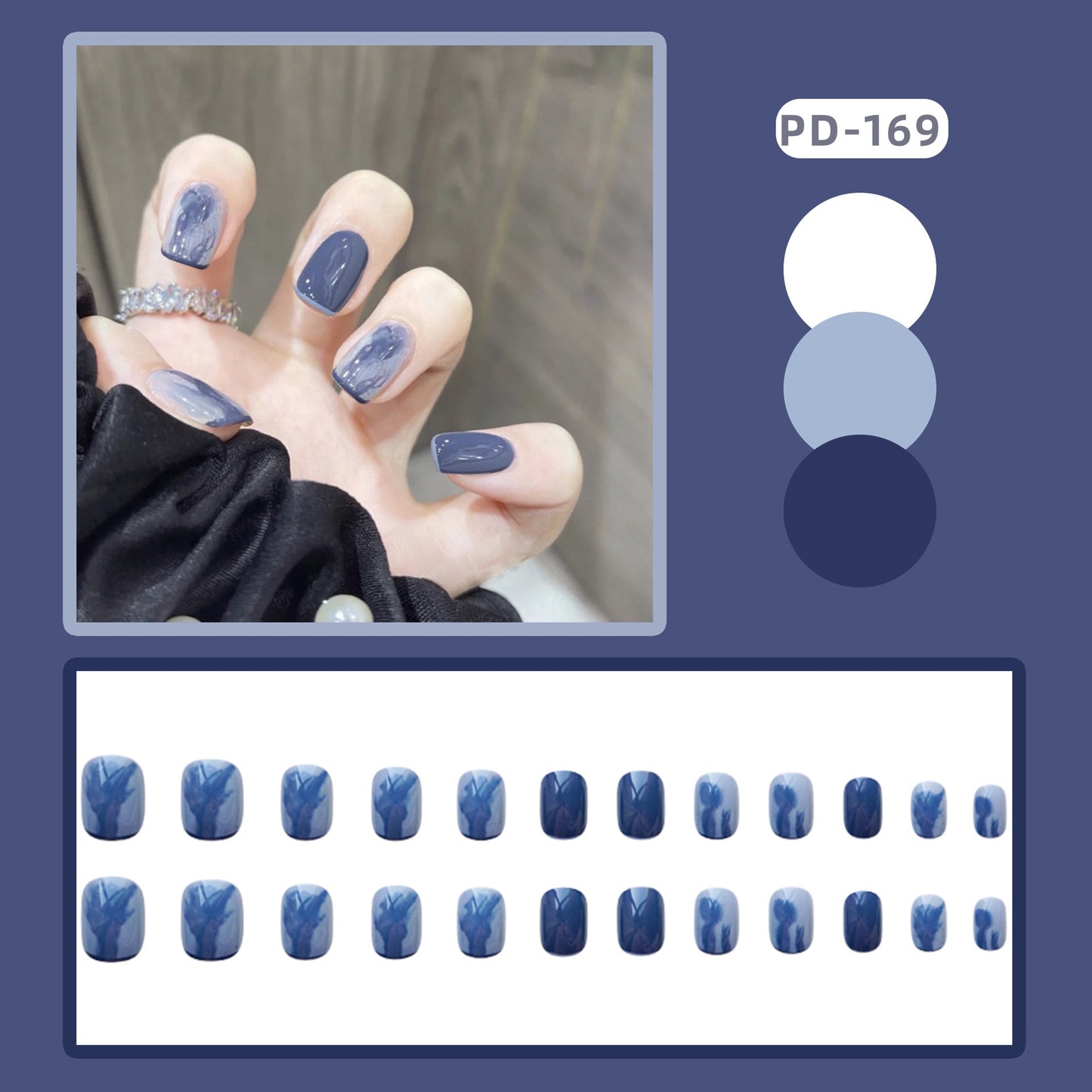Cute Childlike Press on Nail Art - Orchid Unique