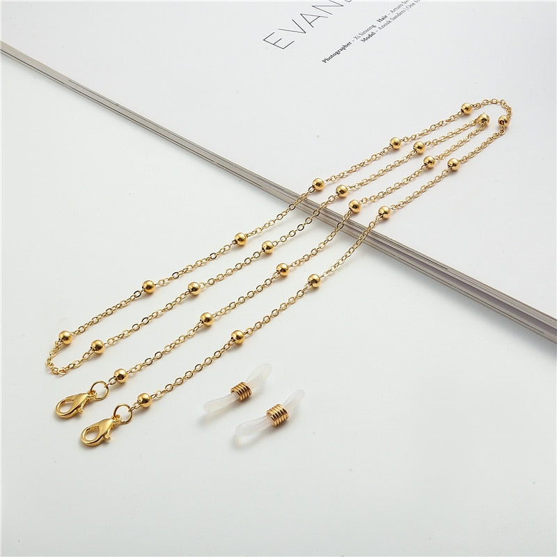 Pearl Beaded Trendy Eyeglasses Chains - Orchid Unique