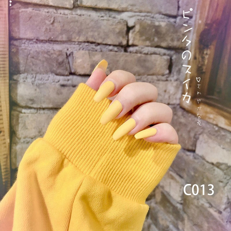 Matte Fake Nails Press on - Orchid Unique