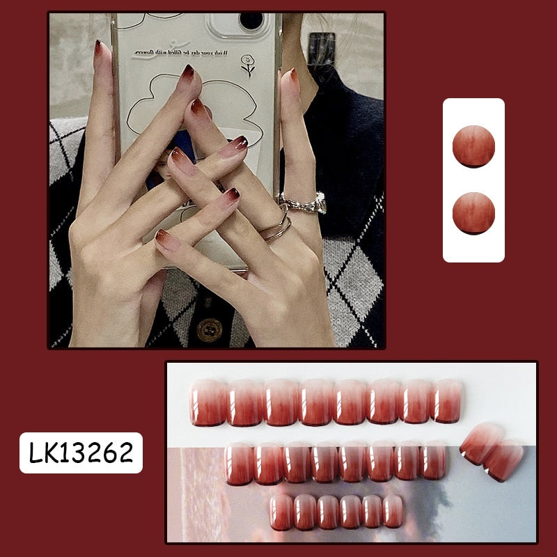 Cute Wearable Press On Nail Art - Orchid Unique