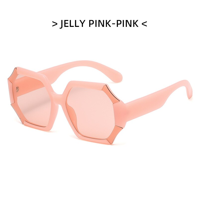 Fashion Oversize Lrregular Sunglasses Women 2022 Luxury Brand Design Retro Sun Glasses Female UV400 Eyewear Trending Products - Orchid Unique