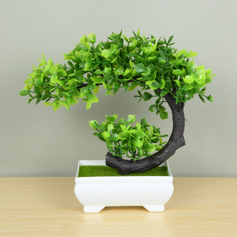 vase + Mall Tree Grass Plants Pot Ornament - Orchid Unique