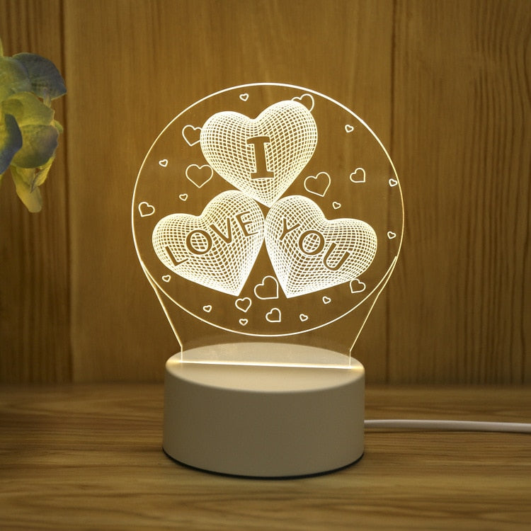 USB Led Night Light Message Board - Orchid Unique