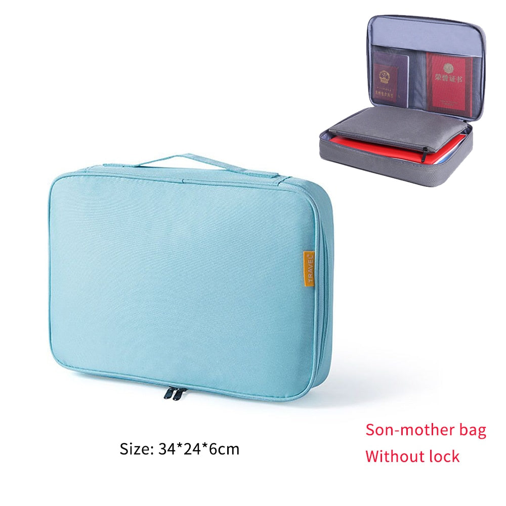 Multi-Layer Document Storage Bag - Orchid Unique