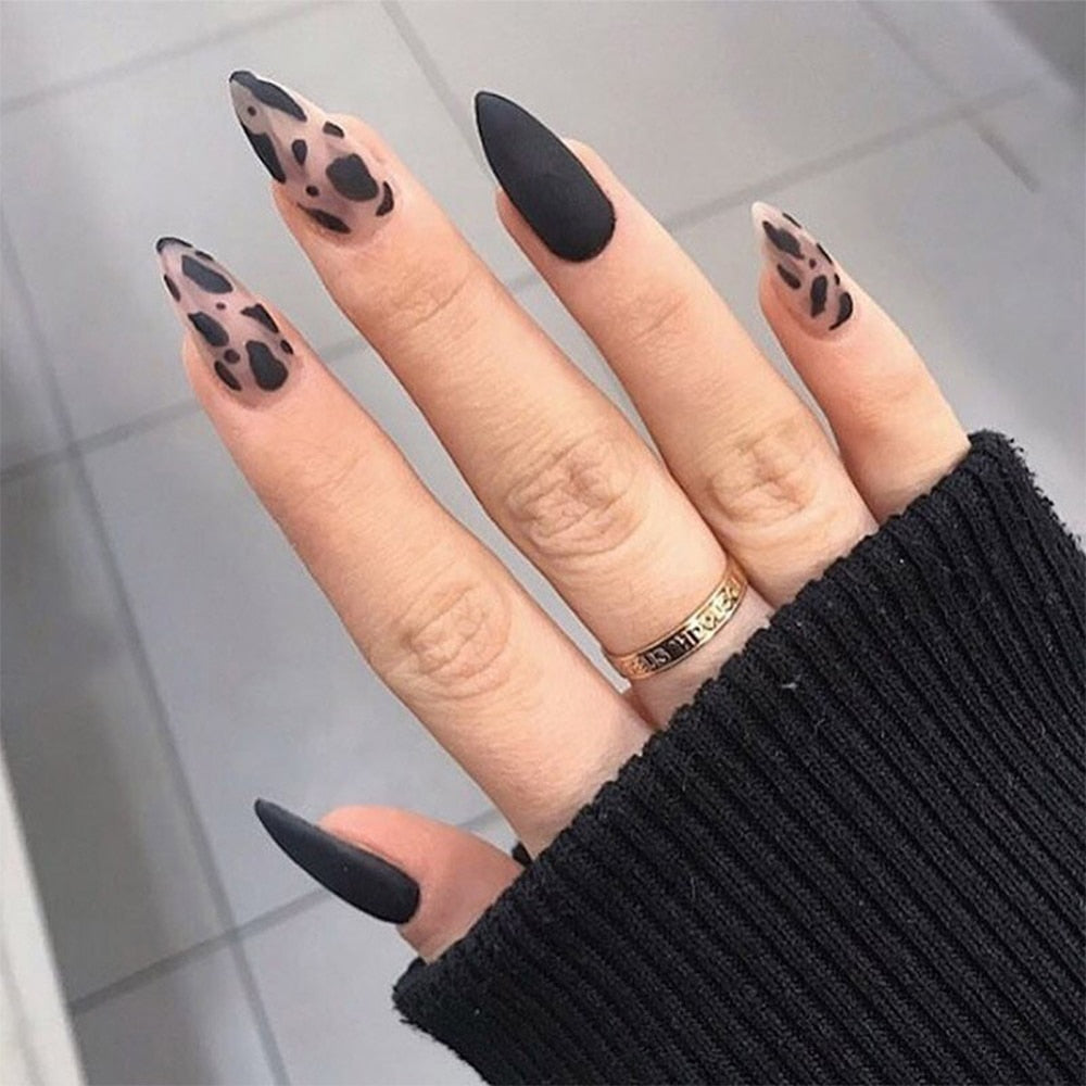 Cloud Pattern Design False Nails - Orchid Unique