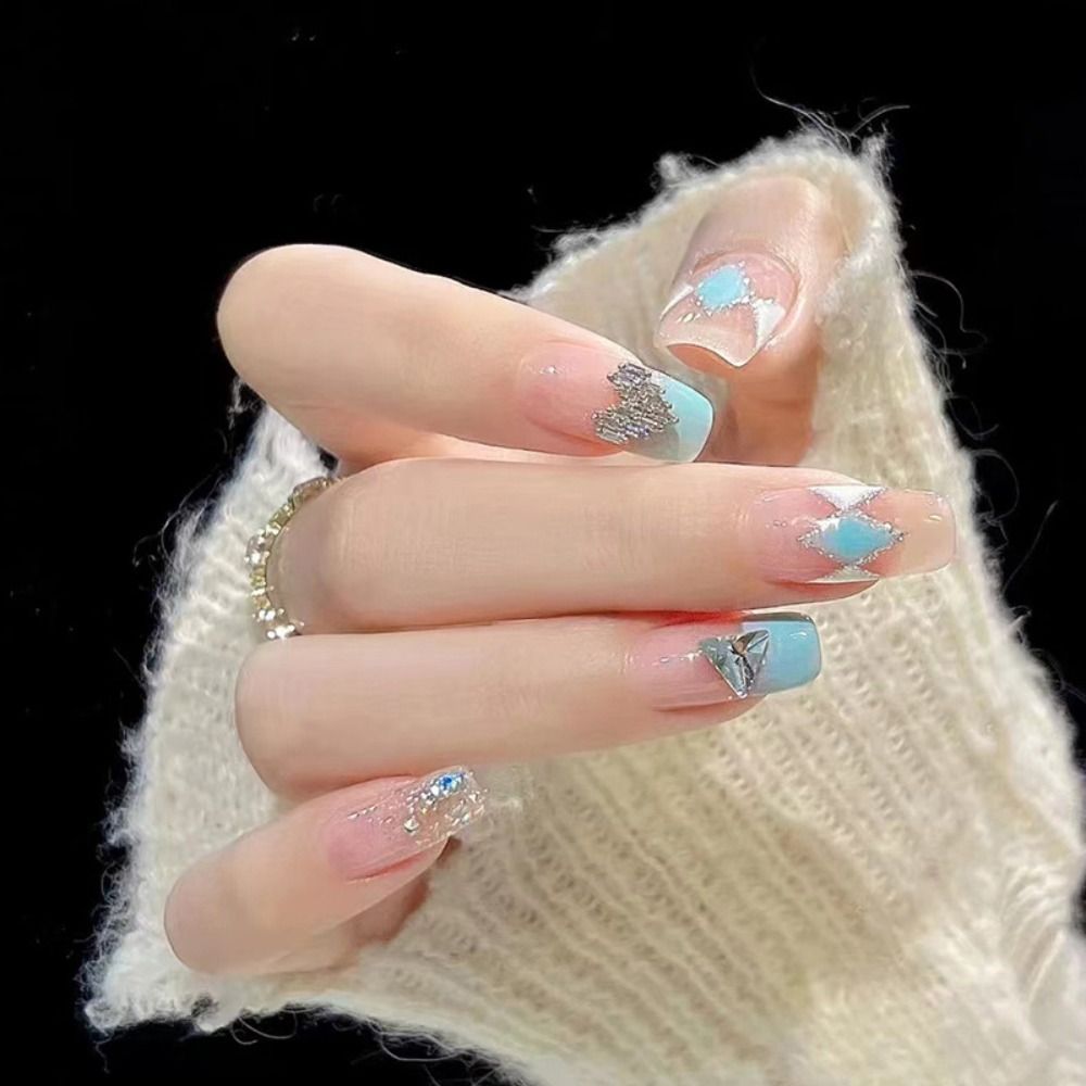 Ballet French Coffin False Nails - Orchid Unique