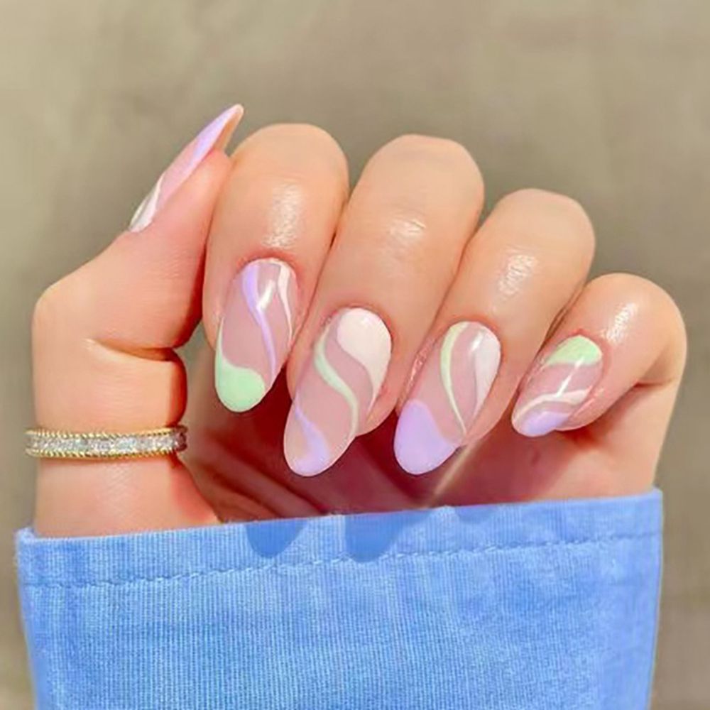 Full Cover False Nail Tips - Orchid Unique