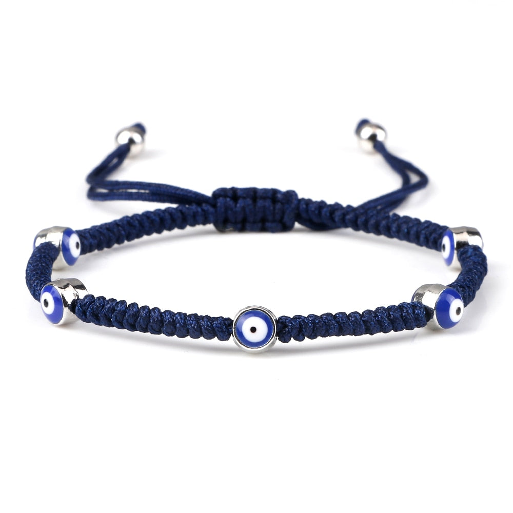 Evil Eye Braided Bracelet - Orchid Unique