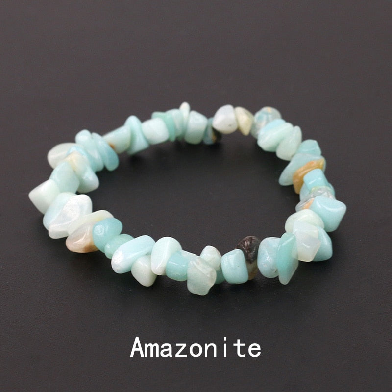 Irregular Energy Stone Bracelet - Orchid Unique