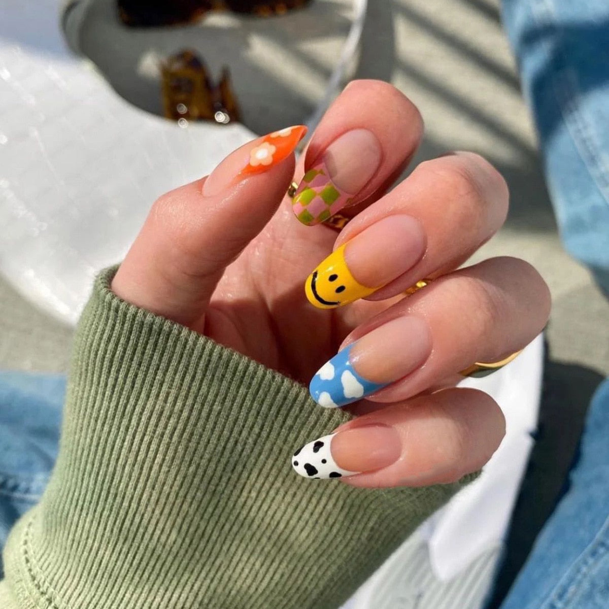 Manicure Wearable False Nails Art Decoration - Orchid Unique