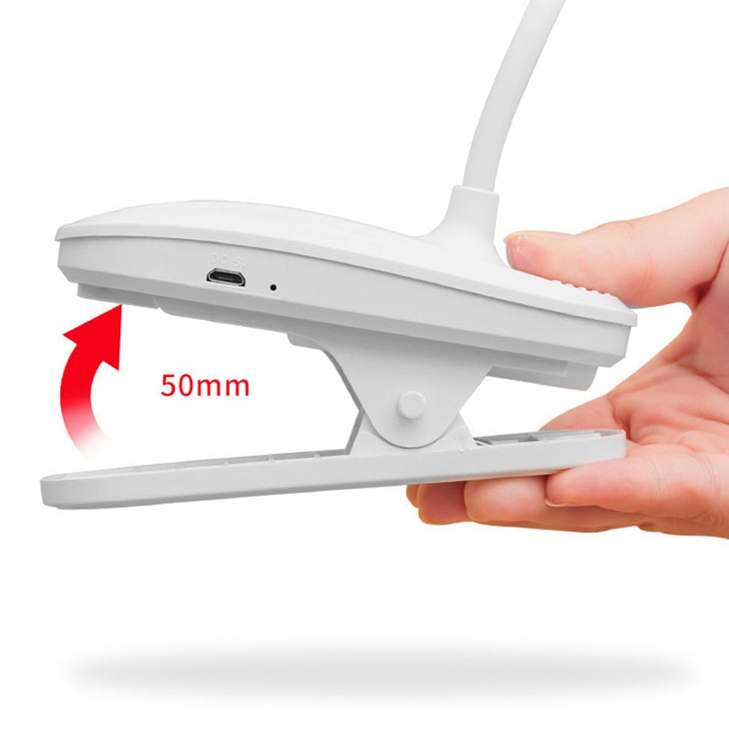 Flexible Table Lamp with Clip 360° - Orchid Unique