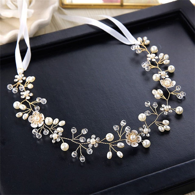 Spring Bohemian Pearl Crowns - Orchid Unique