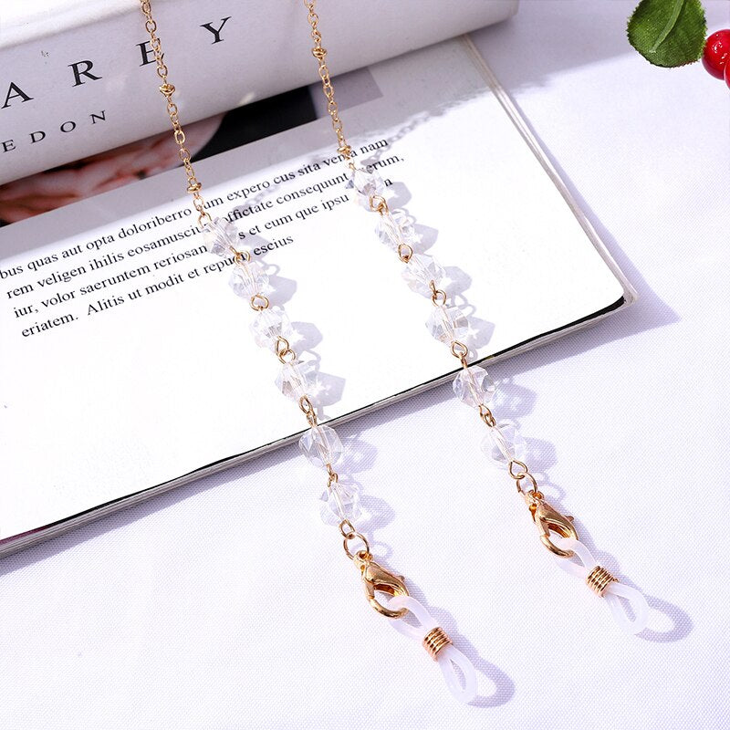 Bohemian Crystal Beaded Glasses Chains - Orchid Unique