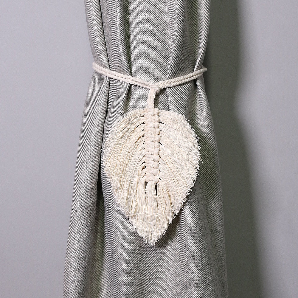 Macrame Room Curtain Tieback Rope - Orchid Unique