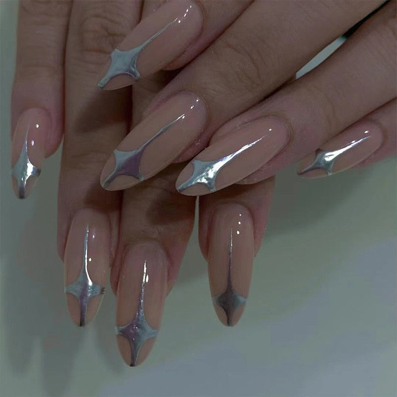Cool Fashion Style False Nails - Orchid Unique