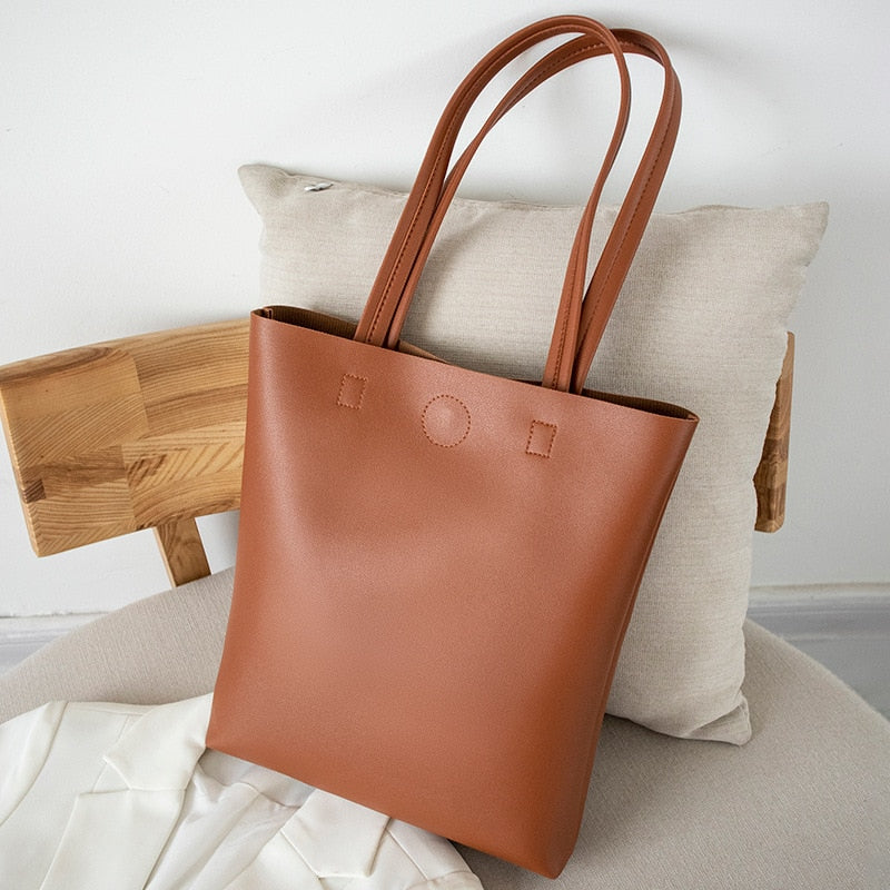 Soft Leather and Casual Women Shoulder Bag - Orchid Unique