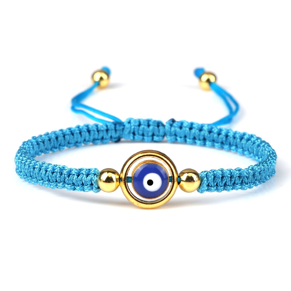 Evil Eye Braided Bracelet - Orchid Unique