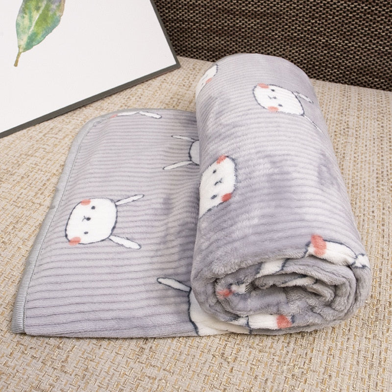 Soft flannel dogs and cats blanket - Orchid Unique