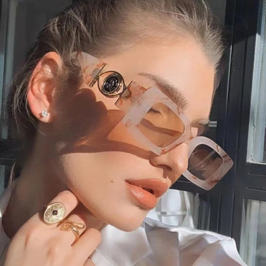New Retro Square Sunglasses - Orchid Unique