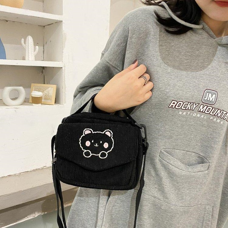 Cute Women Canvas Zipper Purse - Orchid Unique