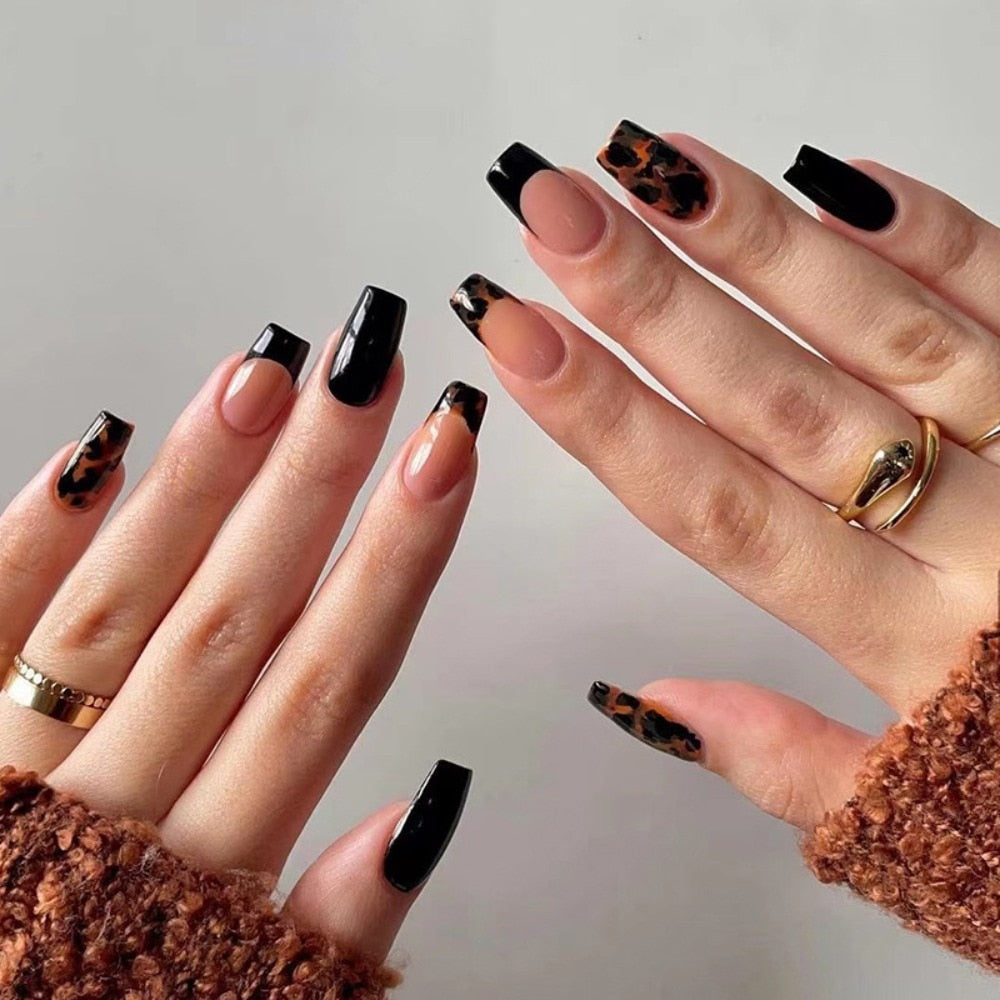 Ballet French Coffin False Nails - Orchid Unique