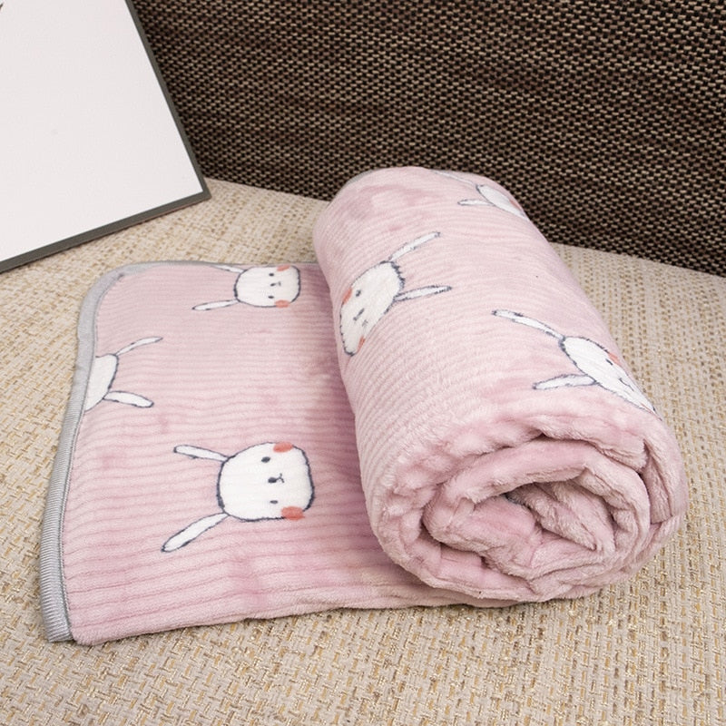 Soft flannel dogs and cats blanket - Orchid Unique